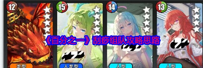 《百分之一》刮痧组队攻略思路