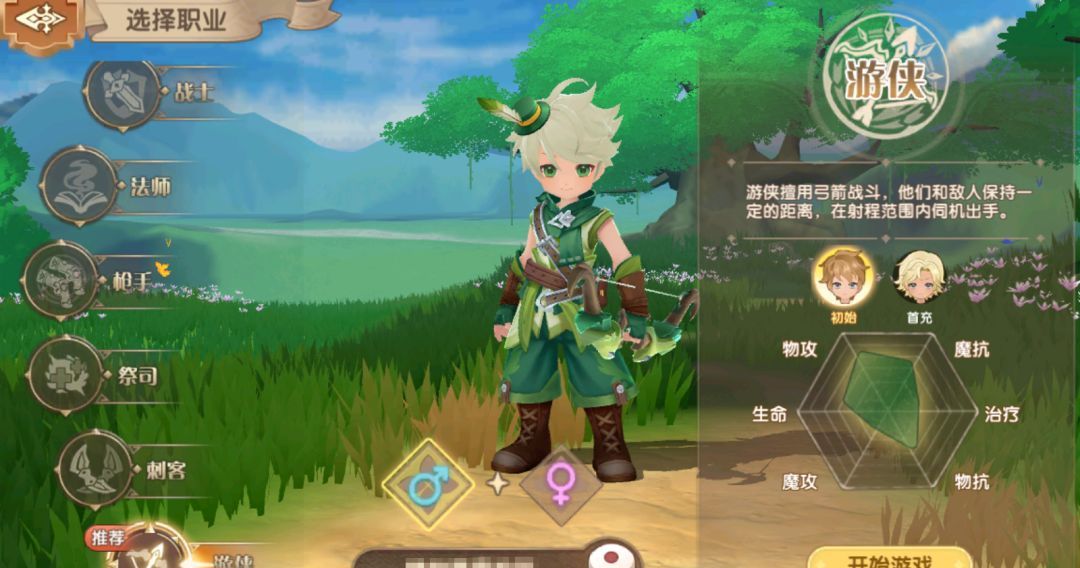不休的勇士六大职业介绍