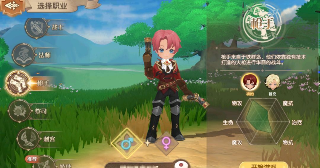 不休的勇士六大职业介绍