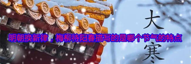 明朝换新律，梅柳待阳春描写的是哪个节气的特点